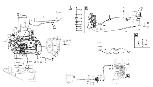 Трос газа под TD226
