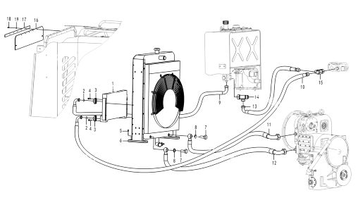 Трубопровод сливной от радиатора